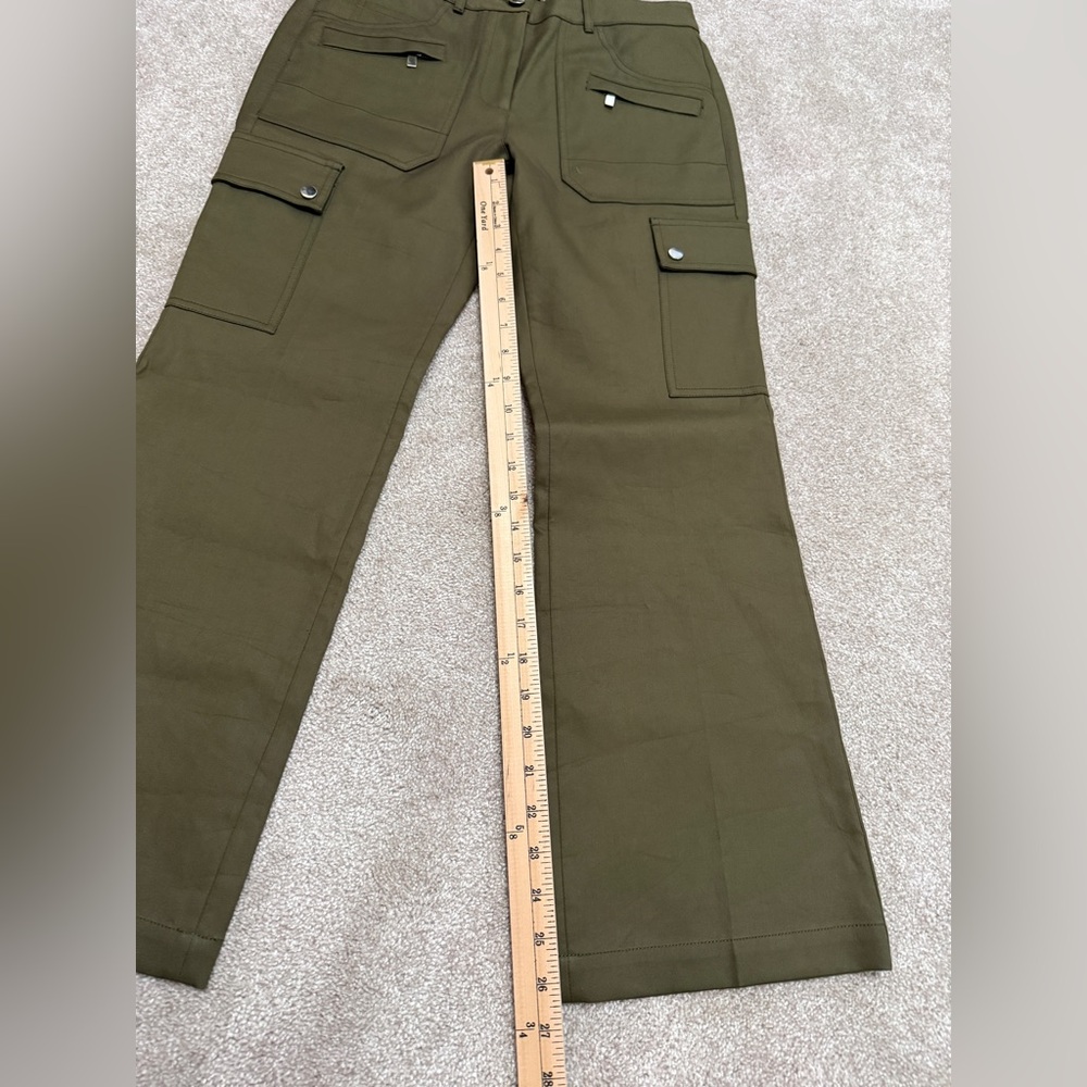 Michael Kors Collection - Spruce Cotton Crop Flare Cargo Pant - size 4 - NWT - Picture 10 of 16